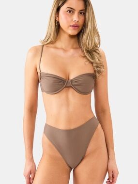 Nyud Rio Highwaisted Bikini Bottom Truffle